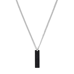 Gucci Tag Sterling Silver Necklace