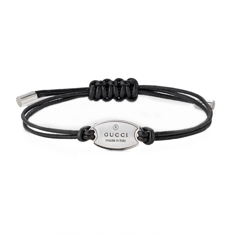 Gucci Trademark Cord Tag Bracelet