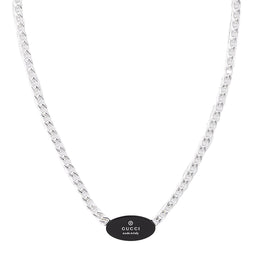 Gucci Trademark Sterling Silver Necklace