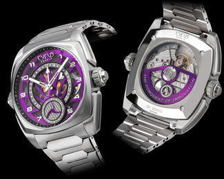 Cyrus Klepcys GMT Titanium Royal Purple Bracelet