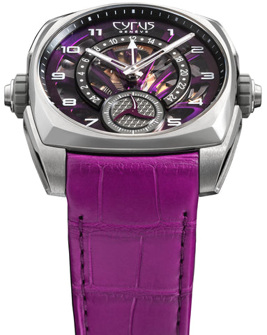 Cyrus Klepcys GMT Titanium Royal Purple Alligator