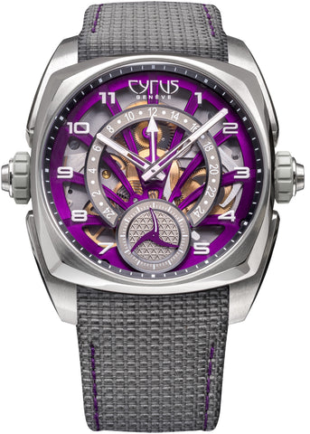 Cyrus Watch Klepcys GMT Titanium Royal Purple Cordura 539.507.TT.D