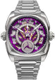 Cyrus Watch Klepcys GMT Titanium Royal Purple Bracelet 539.507.TTM.D