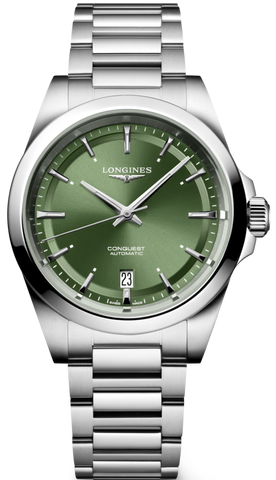 Longines Watch Conquest Sunray Green L3.720.4.02.6