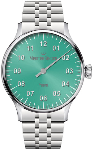 MeisterSinger Watch Yaara Mint Silver YA929S