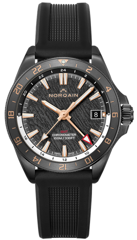 Norqain Watch Neverest GMT Glacier Black 41mm NNB1100BC1CG/BGL113/15BR.18B