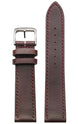 Nomos Glashutte Strap Horween Genuine Shell Cordovan Brown Red Stitch