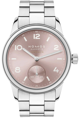 Nomos Glashutte Watch Club Sport Neomatik 34 Rose Sapphire Glass 756