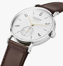 Nomos Glashutte Tangente Neomatik Dore Sapphire Crystal