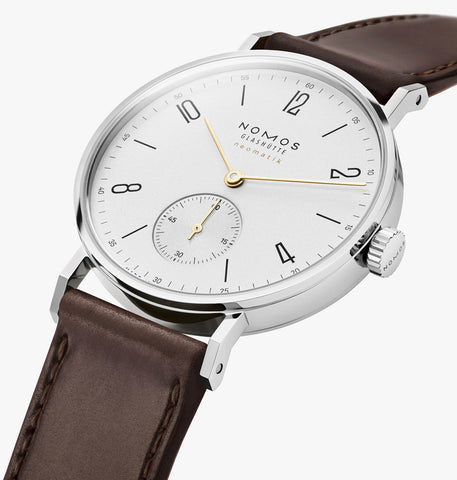 Nomos Glashutte Tangente Neomatik Dore Sapphire Crystal