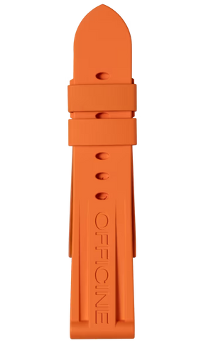 Panerai Strap Caoutchouc Orange 24/22mm