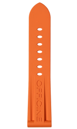 Panerai Strap Caoutchouc Orange 24/22mm