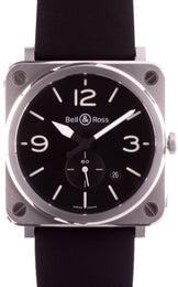 Pre-Owned Bell & Ross Watch Instruments BR S STEEL BRS-64-S