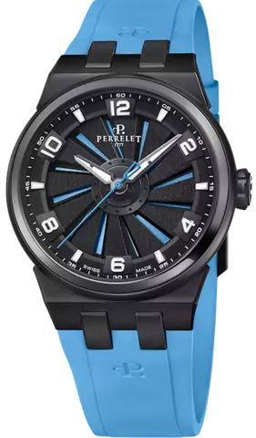 Perrelet Watch Turbine Titanium Ice Blue A4067/7