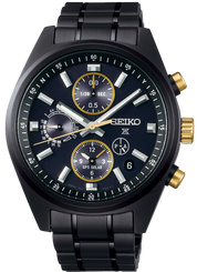 Seiko Watch Prospex GPS Solar Chronograph Speedtimer 100th Anniversary of Seiko in Black Limited Edition SSH169J1