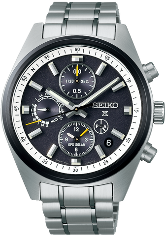 Seiko Watch Prospex GPS Solar Chronograph Speedtimer in Black SSH167J1