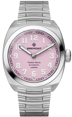 Bremont Watch Terra Nova 38mm Pink Limited Edition TN38-ND-SS-PK-B