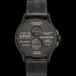 U-Boat Darkmoon 44 Red Glass PVD