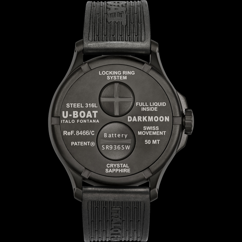 U-Boat Darkmoon 44 Red Glass PVD