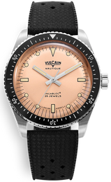 Vulcain Watch Skindiver Nautique Salmon Rubber Limited Edition 660170B87.BAR200