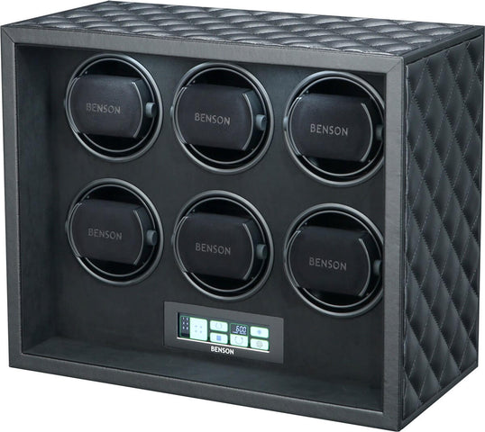 Benson Watch Winder Black Series Leather 6.22.B Black