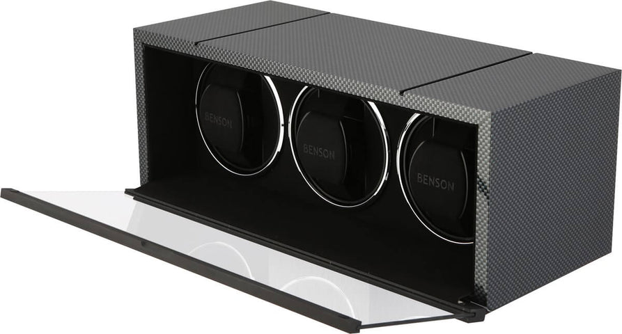 Benson Watch Winder Triple Swiss Series 3.20 Carbon Fibre