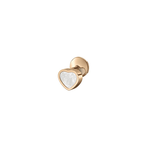 Chopard My Happy Hearts 18ct Rose Gold Mother of Pearl Single Stud Earring