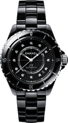 Chanel J12 Black 38mm Ceramic Diamonds Automatic H5702