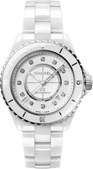 Chanel J12 White 38mm Ceramic Diamonds Automatic H5705