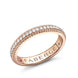 Faberge Colours of Love 18ct Rose Gold Diamond Fluted Band Ring