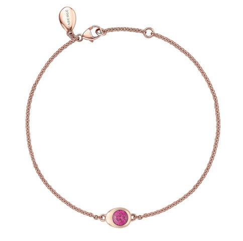 Faberge Cosmic Curve Rose Gold Pink Sapphire Chain Bracelet