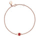 Faberge Cosmic Curve Rose Gold Ruby Chain Bracelet