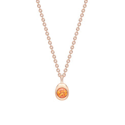 Faberge Colours Of Love Cosmic Curve 18ct Rose Gold Spessartite Pendant