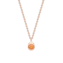 Faberge Colours Of Love Cosmic Curve 18ct Rose Gold Spessartite Pendant