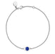 Faberge Cosmic Curve White Gold Blue Sapphire Chain Bracelet