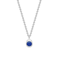 Faberge Colours Of Love Cosmic Curve 18ct White Gold Sapphire Pendant