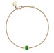 Faberge Cosmic Curve Yellow Gold Emerald Chain Bracelet