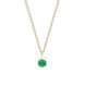 Faberge Colours Of Love Cosmic Curve 18ct Yellow Gold & Emerald Pendant