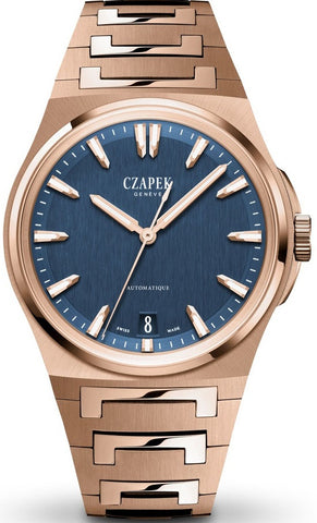 Czapek Antarctique Mount Erebus 5N Deep Blue Gold Bracelet