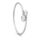 Faberge Essence 18ct White Gold Diamond I Love You Crossover Bangle