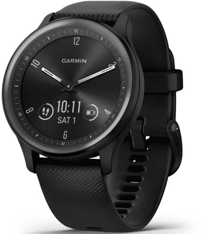 Garmin Watch Vivomove Sport Silicone Band With Slate Accents 010-02566-00