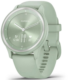 Garmin Watch Vivomove Sport Silicone Band With Silver Accents 010-02566-03