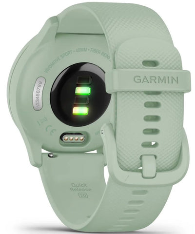 Garmin Vivomove Sport Silicone Band With Silver Accents