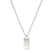 Gucci Signature Sterling Silver GG Tag Necklace