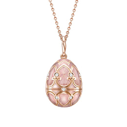 Faberge Palais Tsarskoye Selo Rose Locket With Hen Surprise