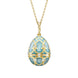 Faberge Palais Tsarskoye Selo Turquoise Locket With Hen Surprise