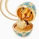 Faberge Palais Tsarskoye Selo Turquoise Locket With Hen Surprise