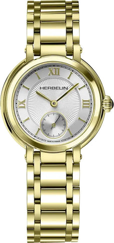 Herbelin Watch Galet Yellow Gold PVD 10630BP28