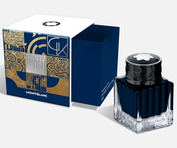 Montblanc Ink Bottle 50ml Blue Masters of Art Homage To Gustav Klimt