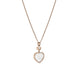 Chopard Happy Hearts 18ct Rose Gold 0.24ct Diamond Mother of Pearl Pendant